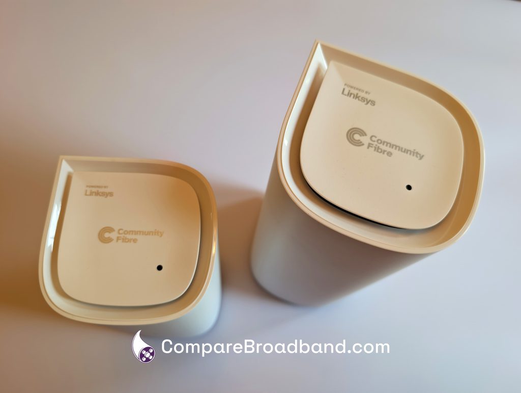 Community Fibre Linksys WiFi routers.