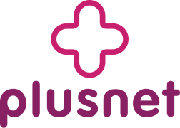 Plusnet logo.