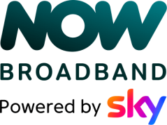 NOW Broadband logo.