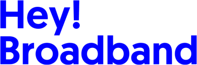 Hey!Broadband logo.