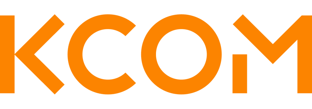 KCOM logo.