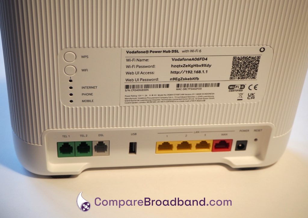 Vodafone Power Hub back.